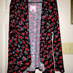 NWT Black and red cardigan